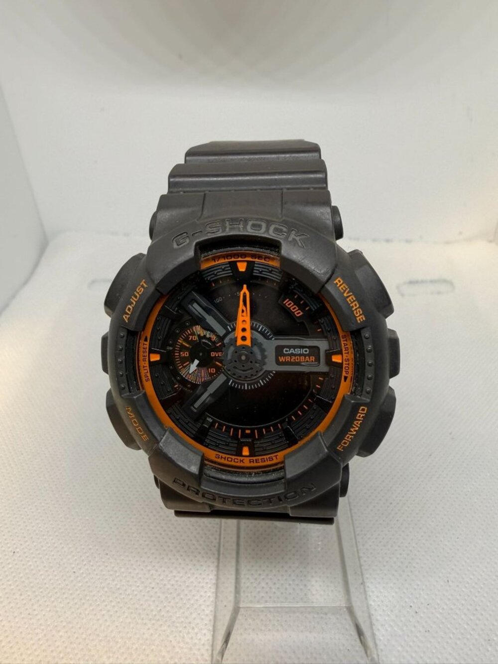 Casio G-Shock GA-110TS-1A4 Men's Grey Resin Black Orange Analog-Digital 200M